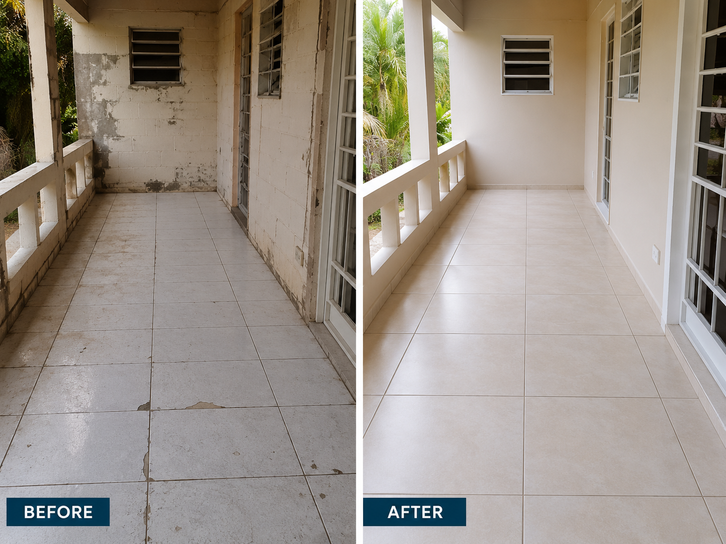 Porch & exterior tiling